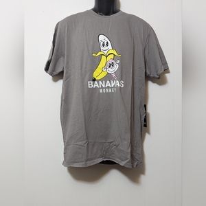 NWT Men's Bananas Monkey Gray Size Large includes Dust Bag